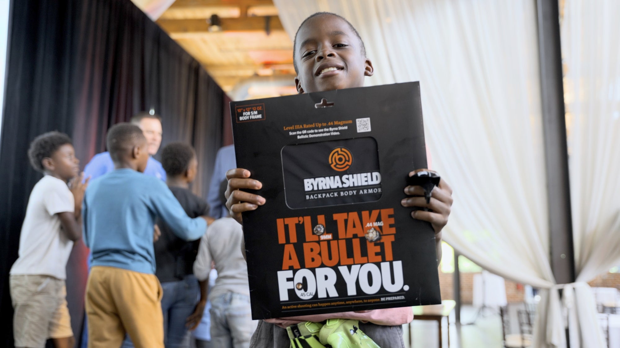 Byrna Donates Bullet-Resistant Shields to Charity Event Benefitting At-Risk Kids