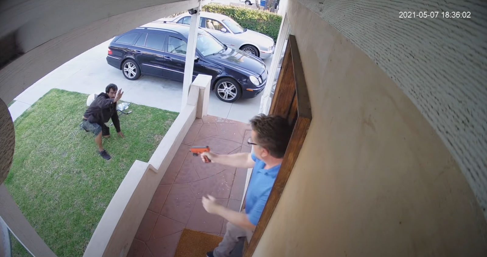 NEW BYRNA OWNER STOPS INTRUDER FROM ENTERING HOME