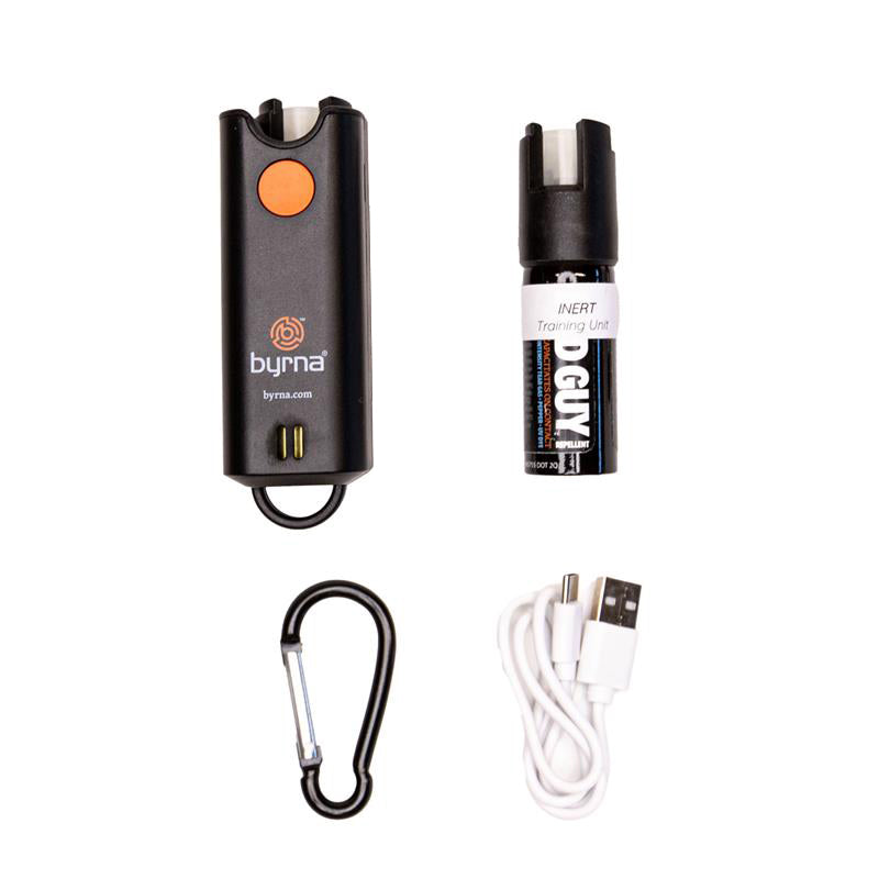 Byrna Duo Personal Safety Alarm Plus Pepper Spray - Black