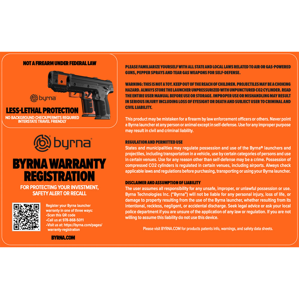 Launcher Card (Carry & Quick Start) - Byrna