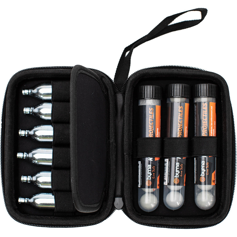 Loaded 12g CO2 Carry Case - Kinetic round open case profile